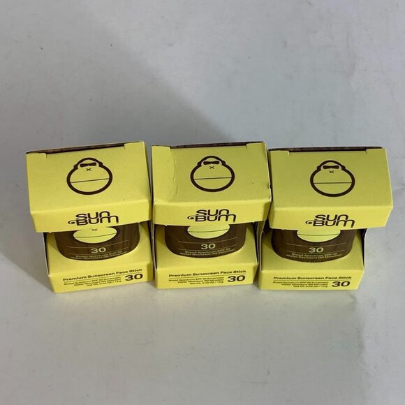 Sun Bum Kids Clear Sunscreen Face Stick 30 SPF Water Res 3 Pack - Picture 4 of 5